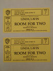 Room For Two Starring Linda Lavin 2 Original1992 Audience Tickets Heaton Wb