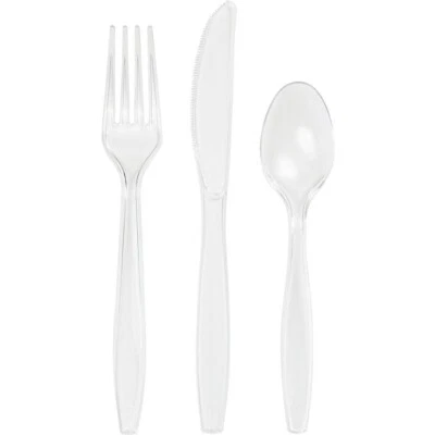 Clear Cutlery Premuim Astd 24CT - Image 1 of 2