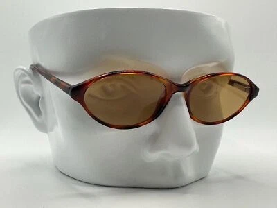 Anteojos vintage Y2K estrechos planos estilo ojo de gato lentes marrones marco tortuga #872 Foto 1 de 4