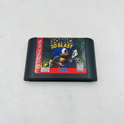 Cartucho de juego Sonic 3D Blast Sega Genesis 1996 SIN PROBAR solo carro Foto 1 de 4