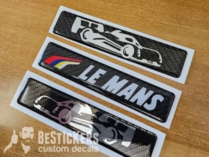 Set compatibile restauro Peugeot Le Mans 106 306 405 Lemans badges targhette - Picture 1 of 4