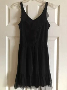 NEU XHILARATION ärmelloses Tank Mini Spitzenkleid schwarz Gr. Small - Bild 1 von 4