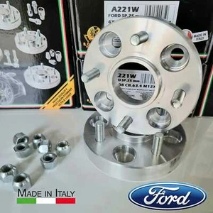 A221W 2 DISTANZIALI DOPPIA BULLONERIA 25 mm 4X108 SPECIFICI PER FORD PUMA (ECT) - Foto 1 di 5