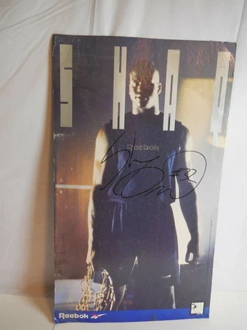 SHAQUILLE O’NEAL Shaq REEBOK Poster Board Signed Autograph 20" x 34" Cover