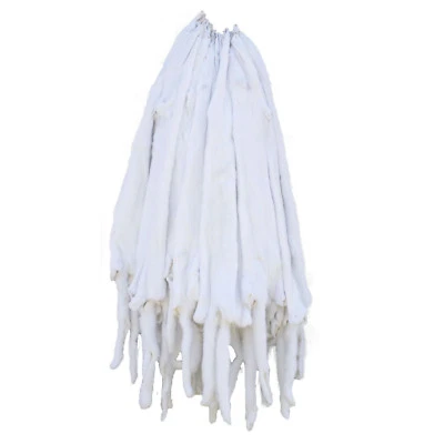 Glacier Wear Premium Quality Ranch Raised White Mink Pelt Hide Fur Male mnk1120 - Image 1 of 4
