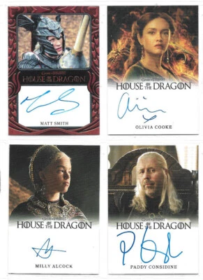 House Of The Dragon Season 1 -  Autograph & Relic Card Selection NM Thrones 2024 - Image 1 of 4