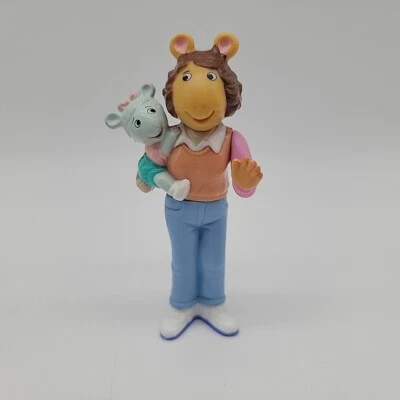 Figura de acción de juguete vintage PBS Kids Arthur Aardvark mamá sosteniendo a Kate 4,5" 1996 Foto 1 de 4