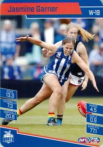 2022 NORTH MELBOURNE KANGAROOS AFLW Card JASMINE GARNER Teamcoach - Picture 1 of 2