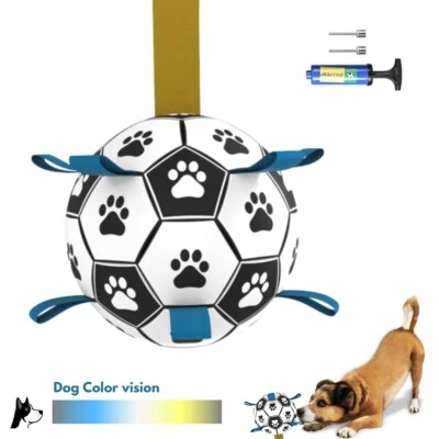 Dog Soccer Ball with Grab tabs for Small/Medium Breeds Jolly Herding Water Ball - Image 1 of 4
