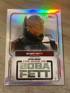 BOBA FETT 2022 TOPPS FINEST STAR WARS THE BOOK OF BOBA FETT REFRACTOR #BF-1 - Picture 1 of 2