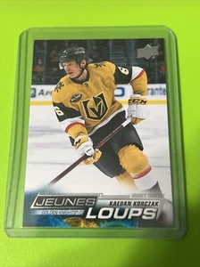 Kaedan Korczak 2022-23 Upper Deck Young Guns French Jeunes Loupes RC #218
