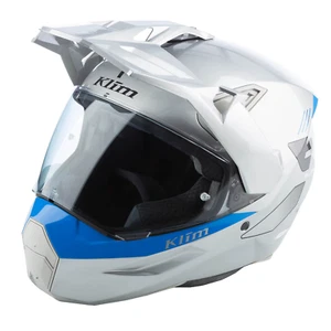 KLIM X1 ALPHA HELMET ECE/DOT GLOSS CONCEPT HIGH-RISE - ELECTRIC BLUE LEMONADE - Picture 1 of 9