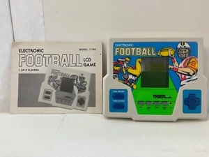 Tested 1st Edition Football *w Manual* Tiger Handheld Travel Game Electronic LCD - Picture 1 of 14