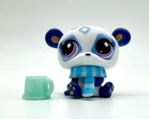 Littlest Pet Shop G7 # 70 Calendario de Adviento Oso Panda Azul Blanco con Accesorios - Imagen 1 de 3