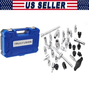 33pcs Oil Drain Plug Sump Tool 3/8" Wrench Socket Key Set Gearbox Removal Tools - Picture 1 of 14