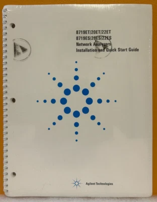 Agilent / HP 08720-90391 2000 Network Analyzers Quick Start Guide Manual. - Image 1 of 2