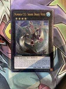 ABYR-DE039 Nummer 32: Hai-Drache Veiss Ultimate Rare 1. Auflage NM Yugioh Karte - Bild 1 von 2
