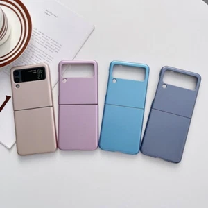 For Samsung Galaxy Z Flip4 Flip3 ShockProof Hard PC Plating Folding Case Cover - Picture 1 of 15