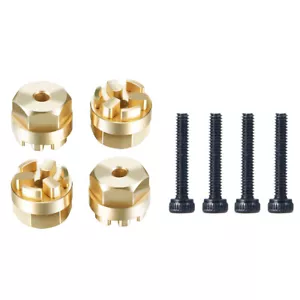 4PCS Brass Hex Adapters Hub For 1/18 Kyosho Mini Z 4x4 Jimny RC Crawler Car - Picture 1 of 6