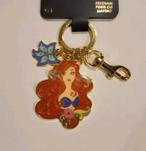 Loungefly Disney Princess Ariel Floral the Little Mermaid Keychain Charm NEW - Picture 1 of 12