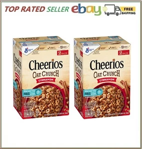 2 pack - Cheerios Oat Crunch Cereal, Cinnamon, 59.5 oz. - free shipping - Picture 1 of 6