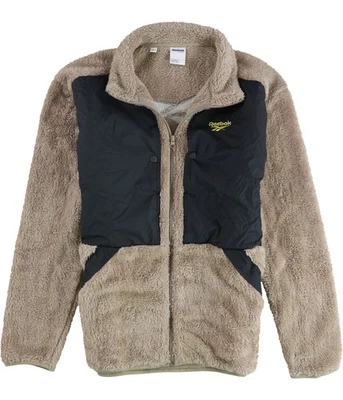 Reebok Mens Classic Trail Fleece Jacket, Brown, Medium - Image 1 of 2