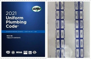 2021 Uniform Plumbing with Tabs Code Paperback a505 - Picture 1 of 3