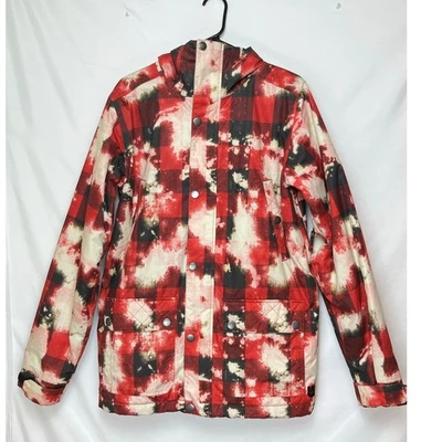 Burton Women’s S Black Red White Collection DryRide Ski Snowboard Zip Jacket - Image 1 of 4