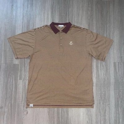 Camisa Polo Peter Millar Cypress Point Club de Golf Para Hombre Talla Grande Algodón Rayas Foto 1 de 3