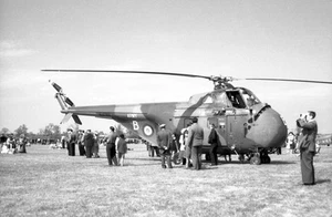 JEHU, AAC, Whirlwind HAR.2, XJ765 'B' at Wethersfield, May 59 - Original S/W Neg - Bild 1 von 1
