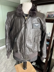 G-1 Naval Aviator Schott Bros Leather Flight Jacket USN 46 XL Top! ✅🌟🇺🇸 - Bild 1 von 18