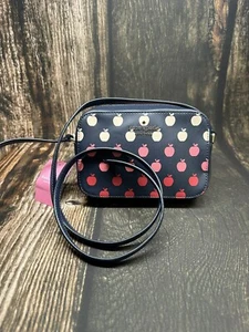 Kate Spade Nuevo Bolso Bandolera Azul Staci Orchard Estampado Lanzamiento Cámara - Imagen 1 de 7