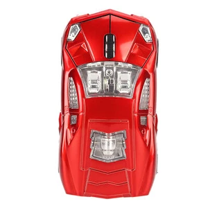 Kabellose Maus Sport Auto-Stil 2.4GHz USB-Empfänger 1600DPI LED-Licht Büro - Bild 1 von 12