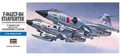 Hasegawa 1/72 Air Self-Defense Force F-104J/CF-104 Starfighter Plastic Model D16 - Immagine 1 di 2