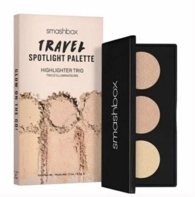 SMASHBOX TRAVEL SPOTLIGHT HIGHLIGHTER TRIO PALETTE, PEARL, BRAND NEW IN BOX - Image 1 of 4
