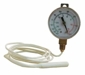 REMOTE DIAL VAPOR THERMOMETER 2.5" DIAL -40 to 60 F HANGER STRAP 48" CAP - Picture 1 of 1