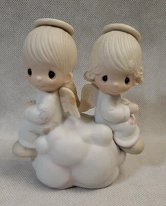 Precious Moments "But Love Goes On Forever" Porcelain Boy & Girl Figurine 5" - Picture 1 of 5