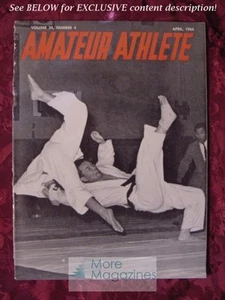 AMATEUR ATHLETE AAU Magazine April 1963 MAKOTO OBAYASHI JOON HI SONG JUDO - Photo 1 sur 1