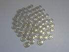 68 14Mm White Pearlescent 2 Hole Buttons Vintage 1960-1980S