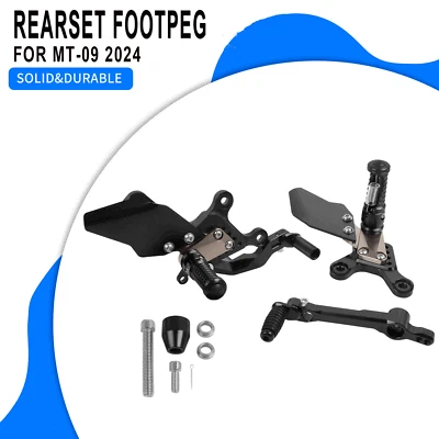 CNC Adjustable Rearset Footpegs Footrest Rear Set For Yamaha MT-09 XSR900 GP 24+ Foto 1 de 4