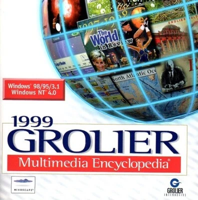 Grolier Multimedia Encyclopedia 1999 (PC-CD, 1998) Windows - NEW CD in SLEEVE - Image 1 of 2