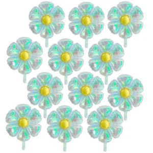 12pcs 12inch Iridescent colorful daisy balloons.for daisy theme birthday part... - Picture 1 of 1