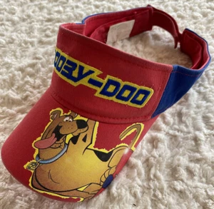 Scooby Doo Boys Red Blue Yellow Embroidered Visor Adjustable 3-7 - Picture 1 of 8