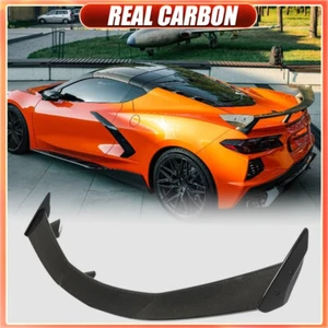 For Chevrolet Corvette Stingray C8 Real Carbon Rear Trunk Lid Spoiler High Wing - Bild 1 von 16