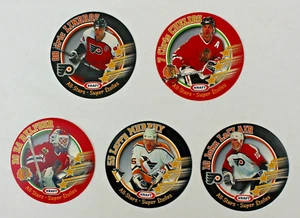 1995-96 Kraft Disc All-Stars; Lindros, Chelios Belfour Murphy LeClair; U Choose - Bild 1 von 2