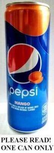 Pepsi Mango Edición Limitada SIN ABRIR VACÍO Premium Alto 12oz 355ml Lata EE. UU. (2019)  - Imagen 1 de 4
