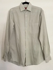 Alfani Fitted Stretch Fabric Button-Up Long Sleeve Shirt 15.5 34/35 Medium - Picture 1 of 8