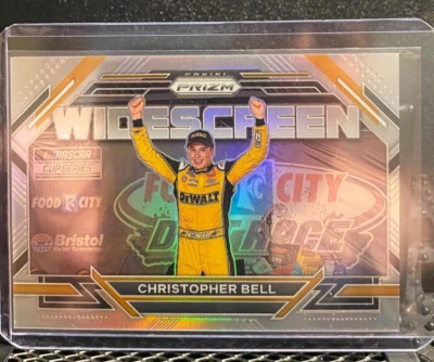 Christopher Bell  2023 Prizm - Widescreen  Silver Prizm  Card # - 10 - Image 1 of 2