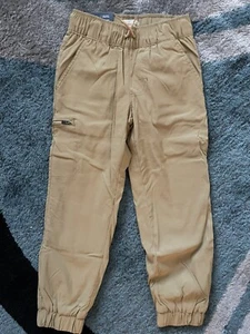 Weatherproof Vintage Boy's Fleece Lined Khaki Jogger Pants Tan S 7/8 NWT. - Picture 1 of 7