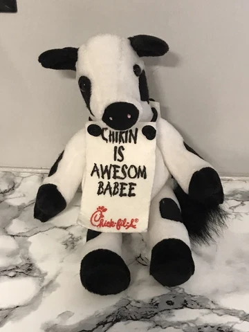 Chick-Fil-A Cow Mascot Beanie Plush  Duke Blue Devils Football Animal Cover